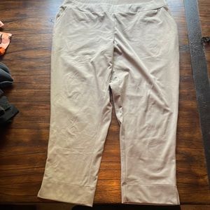 Zac & Rachel women size 1x light tan polyester pants